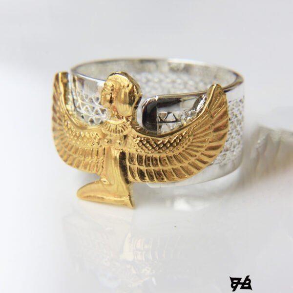 Isis silver ring