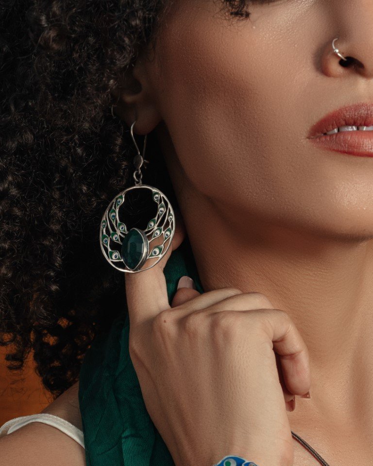 The Sultanah’s Halo Silver Earring in Egypt