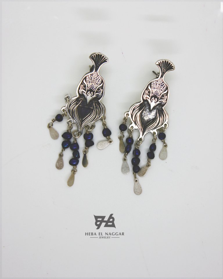 silence of beauty earring silver in egypt